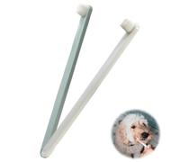 SuriNexCentrics Cat Toothbrush and Dog Toothbrush Set, 2 Pack 360° Soft Silicone Pet Toothbrushes for Dogs, Dog Tooth Brush for Puppy, Cats & Small Dogs Dental Cleaning, White & Grey