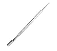 SuriNexCentrics Cuticle Pusher with Loop, Stainless Steel Cuticle Remover Tool with Round Tip, Dual End Nail Scraper for Manicure Pedicure, Cuticle Prep Kit Tool for Home & Salon Use