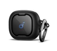 SURITCH Case Compatible with Soundcore Sport X20,Rugged Shockproof Protective Headphone Cover with Cleaning Kit & Carabiner Keyring（Black）