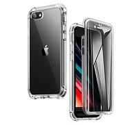 SURITCH Clear Case for iPhone se 2022/se 2020/iphone 8/7 4.7", 【Privacy Screen Protector】Anti Spy Film Full Protection Hard Cover Hybrid TPU Bumper Rugged Case Anti Scratch Shockproof (Privacy)