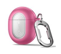 SURITCH Magnetic Case Compatible with Google Pixel Buds Pro 2 (2024) and Pixel Buds Pro (2022),Rugged Shockproof Protective Headphone Cover with Cleaning Kit & Carabiner Keyring & Removal Tool(Pink)