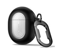 SURITCH Magnetic Case Compatible with Google Pixel Buds Pro 2 (2024) and Pixel Buds Pro (2022),Rugged Shockproof Protective Headphone Cover with Cleaning Kit & Carabiner Keyring & Removal Tool(Black)