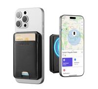 SURITCH Phone Tripod Wallet with Find My Functionality, Magnetic & NFC Supported Card Holder with RFID Blocking,Wallet with Adjustable Stand Selfie Stick for iPhone 17/16/15/14/13/12 Series,Black