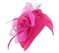Surkat Shiny Flower Turban Shimmer Chemo Cap Hairwrap Headwear Beanie Hair Scarf