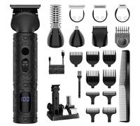 SURKER 7-in-1 Beard Trimmer Hair Clipper Detail Trimmer Nose Hair Trimmer Black