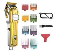 Surker Men's Hair Trimmer, Beard Trimmer, Barber Hair Cut Grooming Kit, Professional Rechargeable Cordless Quiet