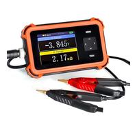 SURLABA Battery Internal Resistance Tester, Car Battery Checker with Four Wire Measure Voltage Ohm 0.1mΩ~100Ω/DC±100V Ideal for 18650, Lead Acid, Lithium Ion, Lithium Iron Phosphate