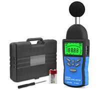 SURLABA Digital Decibel Meter, XF-882A Sound Level Meter 30-130 dB (A/C), High Accuracy ±1.5dB Audio Noise Volume Tester with Fast/Slow Time Weighting, Decibel Monitor for Sound Quality Control