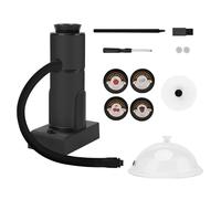 SURLABA Food Smoking Gun, Kitchen Smoker with Dome-Shaped Lid and 4 Wood Chips, Cocktail Cold Smoke Infuser for Barbecue, Drinks, Cheese, Sous Vide Steak
