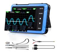 SURLABA Portable Oscilloscope 2in1, Upgrade DSO510 Oscilloscope 10MHz 48MS/s Pocket Size Signal Generator, 13 Waveform, Data Transfer & Images Saving, Auto/Nomal/Single Trigger Function
