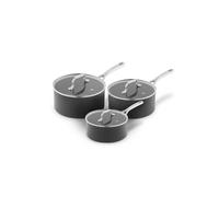 Surlatable Core Hard Anodized 3 Piece Saucepan Set Sur La Table Grey One Size