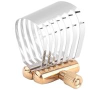 Surluoen 1 Piece Tenor Saxophone Clamp Instrument Mouthpiece Ligature Clip Sax Head Clip Gold&Silver