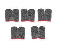 Surluoen 10Pcs Finger Sweat Proof Gaming Sleeves Waterproof Gaming Sleeves Thumbs Finger Sleeve Game Controller Finger Cover