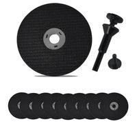 Surluoen 3 inch Cut Off Wheels with 1/4 inch Mandrel Kit,Cutting Wheels Cutter Discs with 3/8 inch Arbor Hole 10pcs+1pack Mandrel