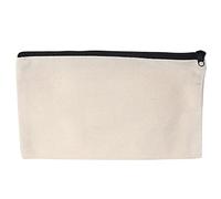 Surluoen 40Pcs Canvas Zipper Bag Pencil Case Cosmetic Bag Blank Bag DIY Craft Bag Cosmetic Bag Cosmetic Bag DIY Craft School