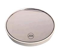 Surluoen Anti-Fog Suction Cup Vanity Mirror 20X Handheld Magnifying Makeup Mirror with Handle,White