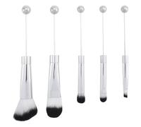 Surluoen Beadable Makeup Brushes Brushes Silicone Beads DIY Makeup Cosmetic Brushes Beaded Brushes Kit for DIY