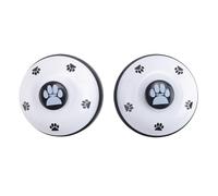 Surluoen Pet Bell, 2 Pack Metal Bell Dog Training With Non Skid Rubber Bottoms Dog Doorbell For Potty Training Clear Ring Pet Tool Communication Device For Small Dogs Cats