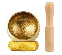 Surluoen Tibetan Singing Bowl Set Meditation Sound Bowl Cushion Yoga Meditation Bow for Yoga, Meditation,Chakra Healing (3.3 Inch)