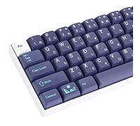 surmen PBT Keycaps 5 Side Dye-Sublimation Custom Keycaps XDA Profile for Cherry Gateron MX Switches Mechanical Keyboard (Blue Moon)