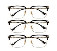 Surmoby Vision Pro Glasses, Surmoby/Opdgea/Yifare/Libiyi Optireaders Pro, Intelligent Zoom Anti Blue Light Presbyopia Glasses for Men Women Seniors, Autozoom Reading Glasses (3 Set,2X)