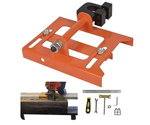 SurmountWay Chainsaw Mill Guide, Portable Vertical Lumber Cutting Guide, Timber Chainsaw Mill Attachment with Free Adjustment Cutting Width 2"-6" for Lumber Sawmill Woodworkers and Builders (Orange)
