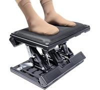 SurmountWay Large Panel Foot Rest Under Desk Infinite Adjustable Footrest Ergonomic for Office Home Gaming, Foldable Foot Rest with Massage Beads Removable Pad for All Seasons