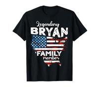 Surname Bryan US Flag Bryan Last Name Bryan T-Shirt