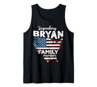 Surname Bryan US Flag Bryan Last Name Bryan Tank Top