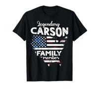 Surname Carson US Flag Carson Last Name Carson T-Shirt