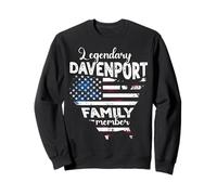 Surname Davenport US Flag Davenport Last Name Davenport Sweatshirt