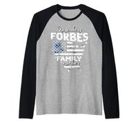 Surname Forbes US Flag Forbes Last Name Forbes Raglan Baseball Tee