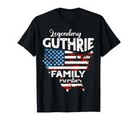 Surname Guthrie US Flag Guthrie Last Name Guthrie T-Shirt