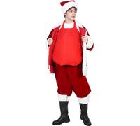 Suroomy Santa Claus Fake Belly Padded Tummy - Men's Unisex Costume Prop for Christmas Halloween Cosplay Accessory Plus Size Stomach