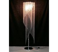 Surpars House Raindrop Crystal Floor Lamp Chrome Finish