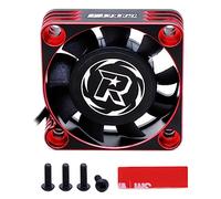 Surpass Aluminum RC Motor Heatsink 40x40 mm RC Motor Cooling Fans for 1/8 RC 1/10 Car Truck Buggy Crawler Brushless Motor Red