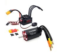 Surpass Hobby Waterproof ESC 60A & 3660 2800kv Brushless Motor 1P67 Waterproof Motor & Electronic Speed Controller Combo for 1/10 Remote Control Car