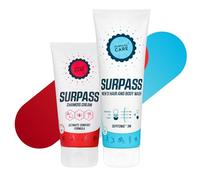 Surpass Men's Cycling Bundle | Natural Anti-Chafing Chamois & Magnesium Enriched Men's Body Wash | Saddle Sores Prevention | Refreshing Energy Boost After Intense Workout (170ml+250ml)