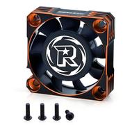 Surpass Rocket RC Cooling Fan 40x40mm 16000RPM Motor Cooling Fan Waterproof ESC Motor Cooling Fan Fit for 1/10 1/8 RC Car Truck(Orange Black)
