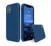 SURPHY Liquid Silicone Case Compatible with iPhone 11 Case, Soft Rubber Full Body Thickening Design Shockproof with Microfiber Cloth Lining 6.1 inch Phone Case for iPhone 11, Horizon Blue