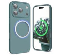SURPHY Magnetic for iPhone 17 Pro Case, Upgraded [Full Camera Protection] [Liquid Silicone] Shockproof Gel Rubber Phone Case for iPhone 17 Pro 6.3 inch 2025, Cactus Green