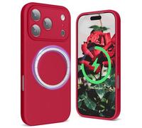 SURPHY Magnetic for iPhone 17 Pro Case, Upgraded [Full Camera Protection] [Liquid Silicone] Shockproof Gel Rubber Phone Case for iPhone 17 Pro 6.3 inch 2025, Red