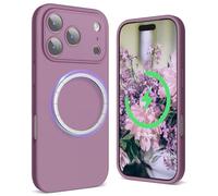 SURPHY Magnetic for iPhone 17 Pro Max Case, Upgraded [Full Camera Protection] [Liquid Silicone] Shockproof Gel Rubber Phone Case for iPhone 17 Pro Max 6.9 inch 2025, Lilac Purple