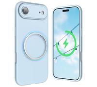 SURPHY Magnetic for iPhone Air Case, Upgraded [Full Camera Protection] [Liquid Silicone] Shockproof Gel Rubber Phone Case for iPhone 17 Air 6.5 inch 2025, Cloud Blue