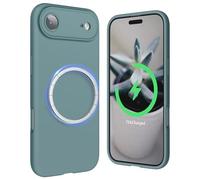 SURPHY Magnetic for iPhone Air Case, Upgraded [Full Camera Protection] [Liquid Silicone] Shockproof Gel Rubber Phone Case for iPhone 17 Air 6.5 inch 2025, Cactus Green