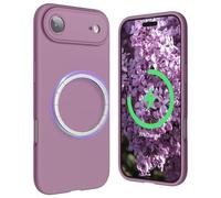 SURPHY Magnetic for iPhone Air Case, Upgraded [Full Camera Protection] [Liquid Silicone] Shockproof Gel Rubber Phone Case for iPhone 17 Air 6.5 inch 2025, Lilac Purple