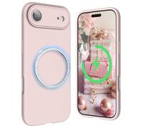 SURPHY Magnetic for iPhone Air Case, Upgraded [Full Camera Protection] [Liquid Silicone] Shockproof Gel Rubber Phone Case for iPhone 17 Air 6.5 inch 2025, Pink Sand