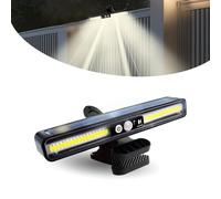 Surplex 1 Pack Solar Lights Outdoor, Clip-On Motion Sensor Security Lights - 36 LED, IP65 Waterproof, 3 Lighting Modes, Dual Mount, Solar Lamps for Fence/Gutter/Garden/Patio/Garage/Camping, Warm Light