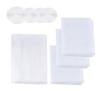Surplex 4 Pack Fly Screen nets for Window, Mosquito Insect Mesh, Removable and Washable, 1.3m*1.55m, 1.5m*2m, with 4 Rolls Self-Adhesive Tapes, White
