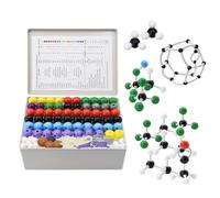 Surplex 444Pcs Chemistry Molecular Model Kit, Inorganic & Organic Structure Building Atom Links Educational Toys Teaching Learning Set for Teachers Students Scientists Chemistry Class